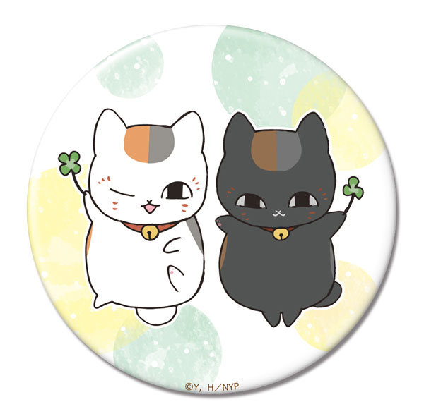 License Agent Natsume Yuujinchou Tin Badge Design 04 (Nyanko Sensei & Black Nyanko) รูปภาพ 1