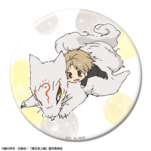 License Agent Natsume Yuujinchou Tin Badge Design 05 (Takashi Natsume & Madara)