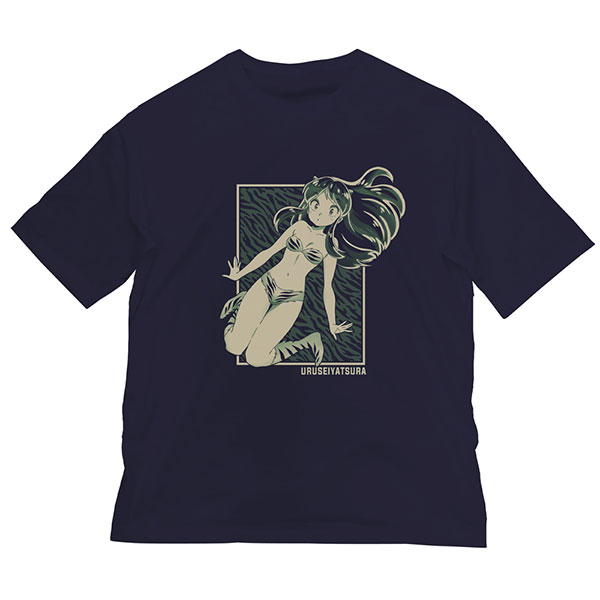 COSPA Urusei Yatsura Anime ver. Urusei Yatsura Lum Big Silhouette T-shirt /NAVY-L
