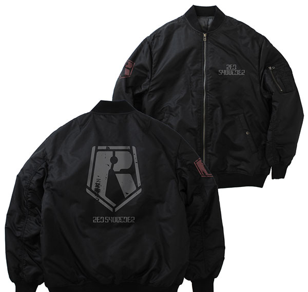 COSPA Armored Trooper Votoms Red Shoulder MA-1 Jacket / BLACK-XL รูปภาพ 1