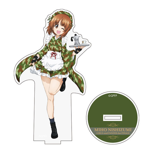 COSPA Girls und Panzer das Finale New Illustration Miho Nishizumi Acrylic Stand Military Maid ver. Bild 1