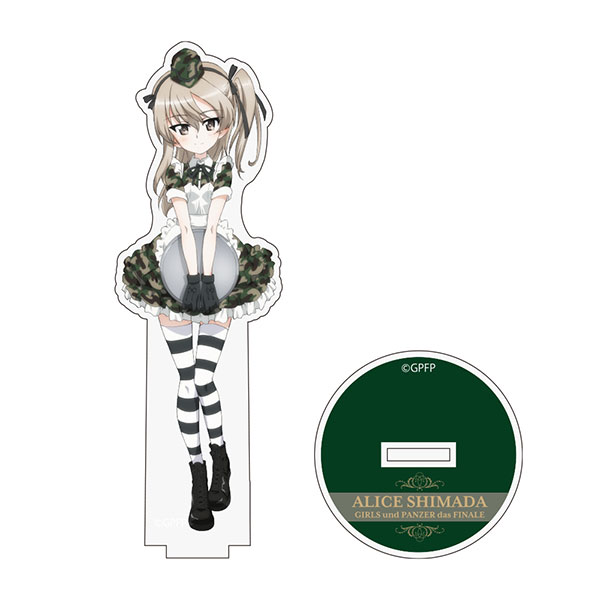 COSPA Girls und Panzer das Finale New Illustration Alice Shimada Acrylic Stand Military Maid ver.