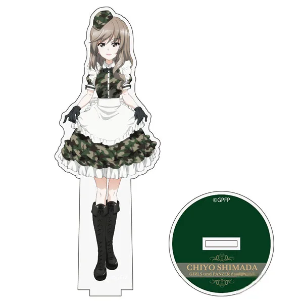 COSPA Girls und Panzer das Finale New Illustration Chiyo Shimada Acrylic Stand Military Maid ver.