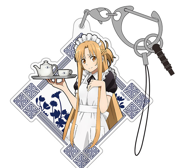 COSPA COSPA Depo Exclusive Sword Art Online New Illustration Asuna Acrylic Multi Keychain Cure Maid Cafe Ver.