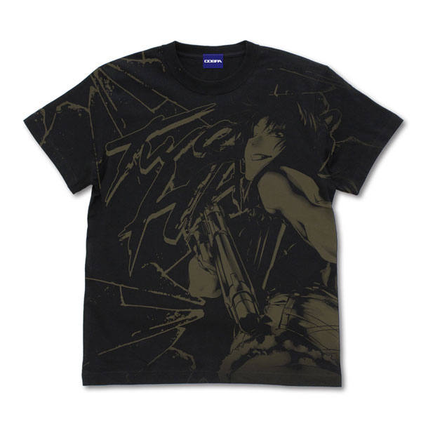 COSPA Black Lagoon Revy All Print T-shirt /BLACK-XL