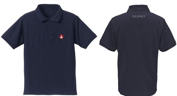 COSPA The Super Dimension Fortress Macross Unified Combat Embroidery Polo Shirt /NAVY-M รูปภาพ 1