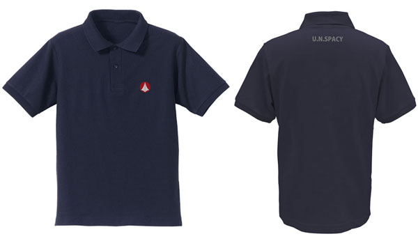 COSPA The Super Dimension Fortress Macross Unified Combat Embroidery Polo Shirt /NAVY-XL