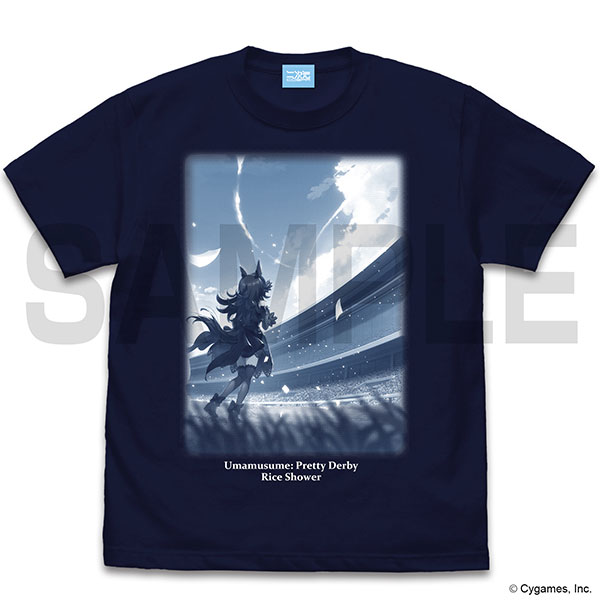 COSPA Umamusume Pretty Derby Rice Shower / "Happiness" Fluttering in the Air T-shirt / NAVY M imagen 1
