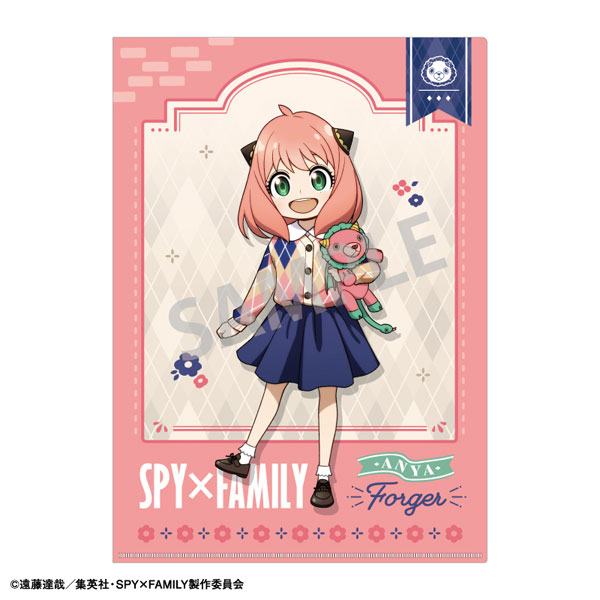 Kamio Japan Spy x Family A4 Single Clear File Anya Forger Argyle