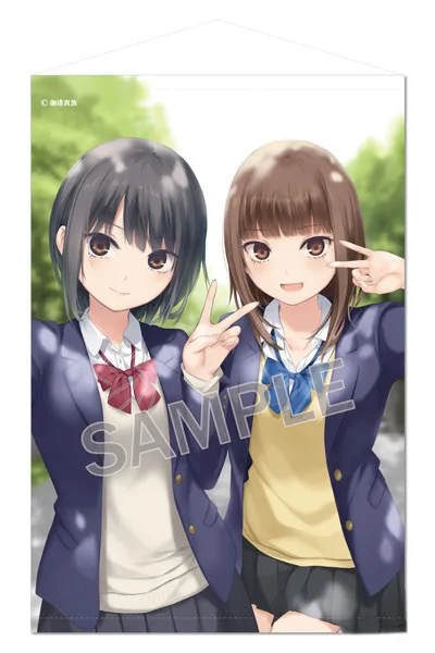 Brendream Coffee Kizoku B2 Wall Scroll Aoyama-san & Rei-chan (Unifrom Ver)