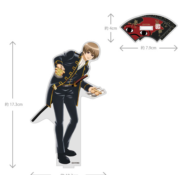 COSPA Gintama New Illustration Sougo Okita Acrylic Stand (Large) Matsuri Stall Walk & Eat Ver. รูปภาพ 1