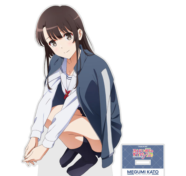 COSPA Saekano: How to Raise a Boring Girlfriend Fine New Illustration Megumi Kato Acrylic Stand (Large) Jersey ver. image 1