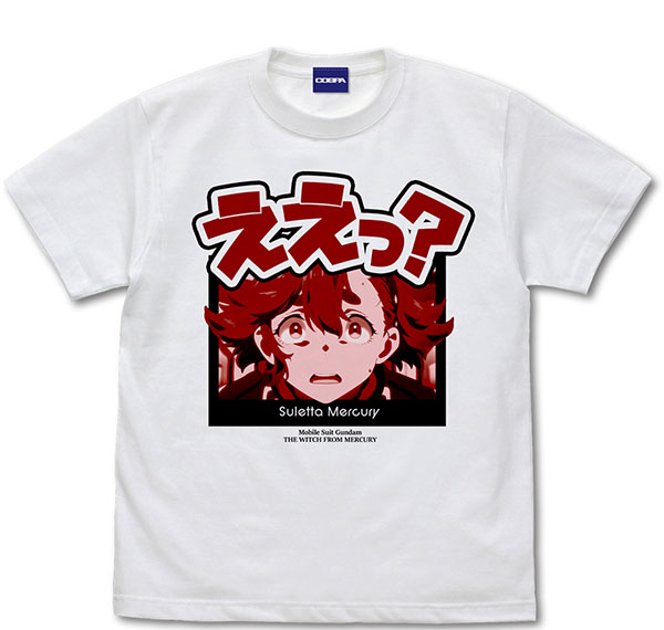 COSPA Mobile Suit Gundam: the Witch from Mercury Suletta Eh? T-shirt /WHITE-M รูปภาพ 1