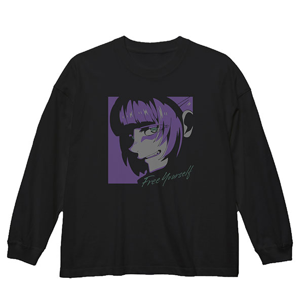COSPA Call of the Night Nazuna Big Silhouette Long Sleeve T-shirt /BLACK-XL รูปภาพ 1