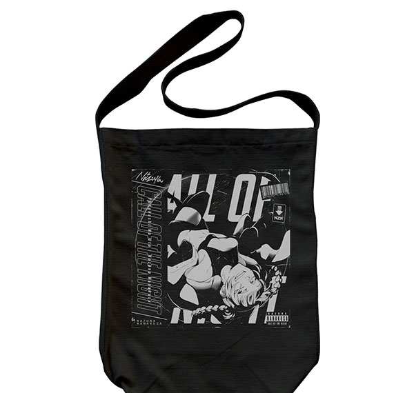 COSPA Call of the Night Nazuna Record Jacket Shoulder Tote Bag /BLACK Bild 1
