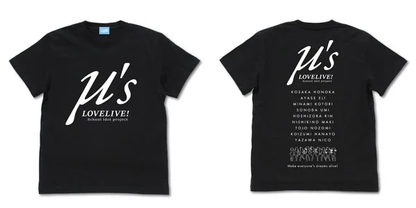 COSPA Love Live! Mu's T-shirt /BLACK-L