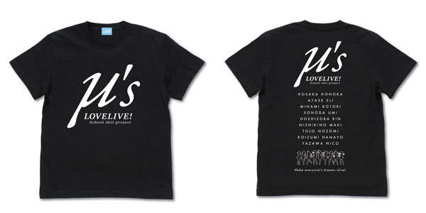 COSPA Love Live! Mu's T-shirt /BLACK-XL