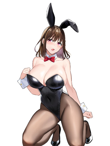 AMAM Toshoshitsu no Kanojo -Serizawa Yukiha- Bunny Costume Acrylic Figure Bild 1
