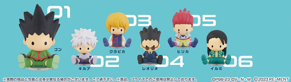 RE-MENT petadoll Hunter x Hunter Hunter Exam Arc 6Pack BOX