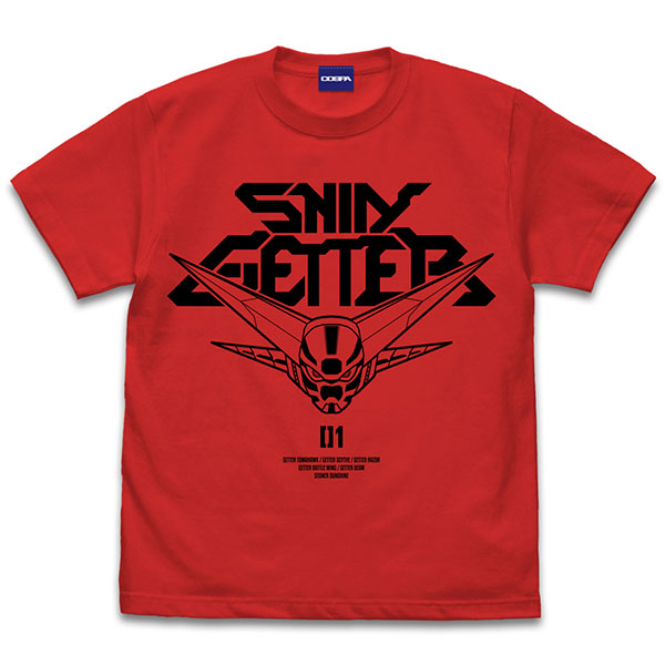 COSPA Getter Robo Armageddon Shin Getter 1 Icon T-shirt /HIGH RED-S