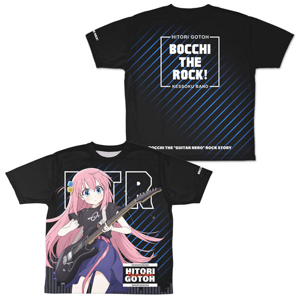 COSPA Bocchi the Rock! New Illustration Hitori Goto Double-sided Full Graphic T-shirt S