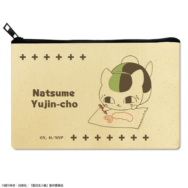 License Agent Natsume Yuujinchou Flat Pouch Ver.3 Design 01 (Nyanko Sensei /A)