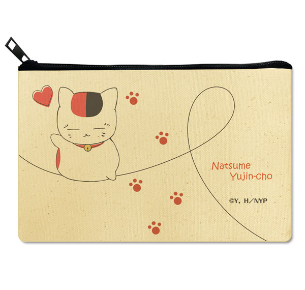 License Agent Natsume Yuujinchou Flat Pouch Ver.3 Design 03 (Nyanko Sensei /B) รูปภาพ 1
