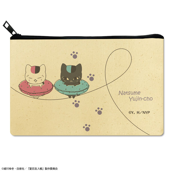License Agent Natsume Yuujinchou Flat Pouch Ver.3 Design 04 (Nyanko Sensei & Black Nyanko /B) รูปภาพ 1