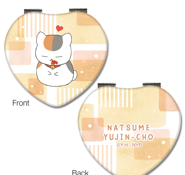 License Agent Natsume Yuujinchou Heart-shaped Compact Mirror Design 01 (Nyanko Sensei /A) รูปภาพ 1