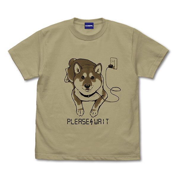 COSPA Sekai no Owari ni Shibainu to Now Charging T-shirt /SAND KHAKI-L Bild 1