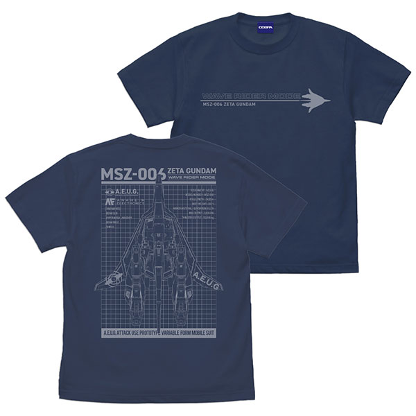 COSPA Mobile Suit Zeta Gundam New Illustration Waverider T-shirt /SLATE-L Bild 1