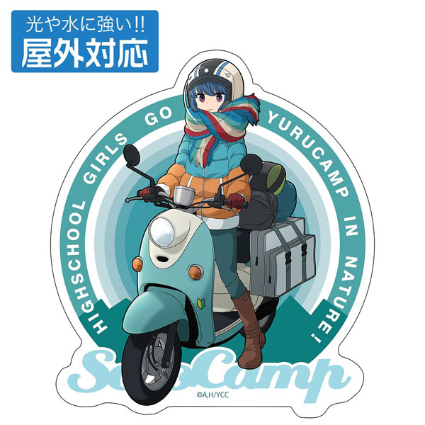 COSPA "Yuru Camp" Rin Shima & Scooter Outdoor Compatible Sticker imagen 1
