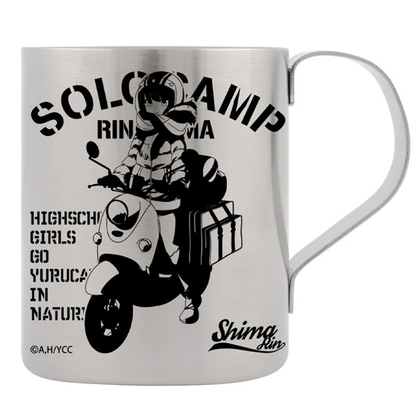 COSPA "Yuru Camp" Rin Shima & Scooter 2-Layer Stainless Steel Mug Ver2.0 รูปภาพ 1