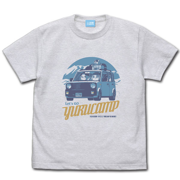 COSPA "Yuru Camp" Yuru Camp Car T-shirt Sakura & Nadeshiko & Rin Ver2.0/ ASH-L