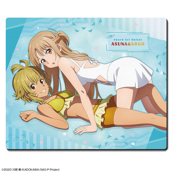 License Agent Sword Art Online -Progressive- Scherzo of Deep Night Rubber Mouse Pad 03 (Asuna & Argo)