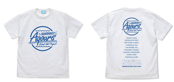 COSPA Love Live! Sunshine!! Aqours T-shirt /WHITE-XL รูปภาพ 1