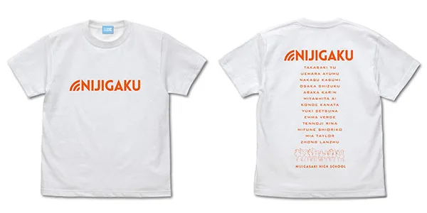 COSPA Love Live! Nijigasaki High School Idol Club T-shirt /WHITE-S