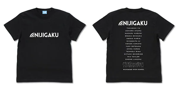 COSPA Love Live! Nijigasaki High School Idol Club T-shirt /BLACK-L