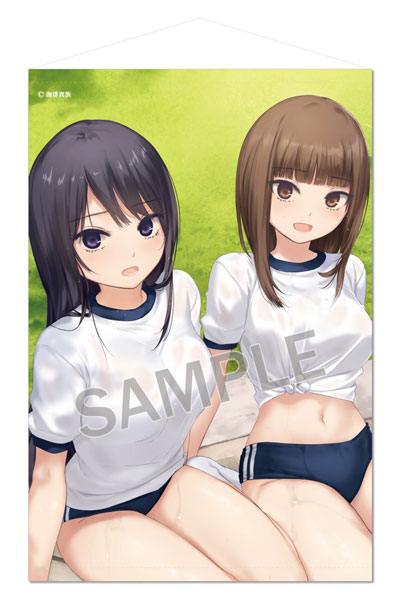Brendream Coffee Kizoku B2 Wall Scroll Shiramine-san & Rei-chan (Bloomers Ver)