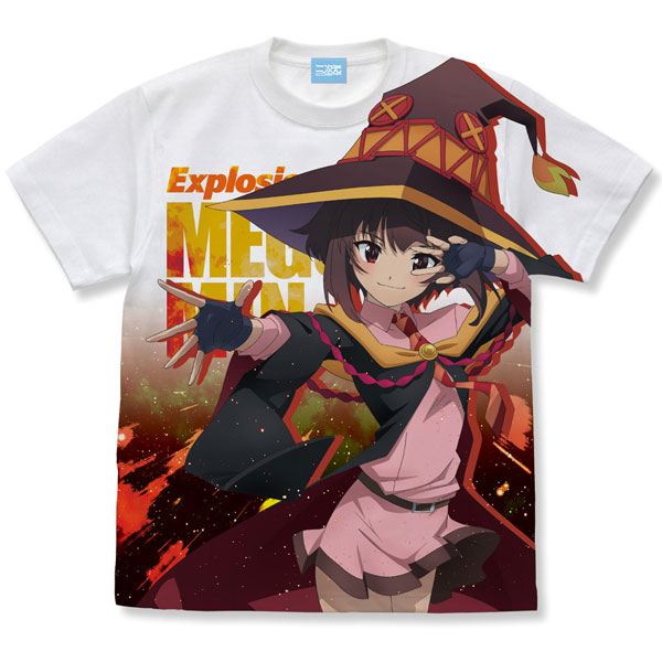 COSPA Kono Subarashii Sekai ni Bakuen wo! Megumin Full Graphic T-shirt Explosion Ver. / WHITE-M