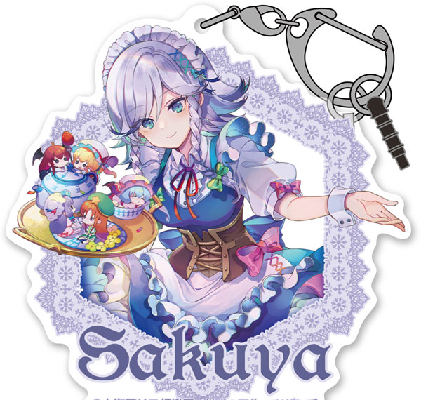 Hakurei Jinja Suukeikai Touhou Project Sakuya Izayoi Acrylic Multi Keychain รูปภาพ 1