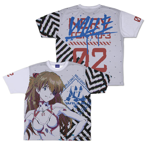 COSPA EVANGELION Asuka Langley Shikinami Double-sided Full Graphic T-shirt WILLE Ver. / M Bild 1