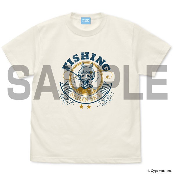 COSPA Umamusume Pretty Derby Seiun Sky Fishing-loving T-shirt /VANILLA WHITE-M Bild 1
