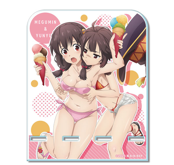 License Agent Kono Subarashii Sekai ni Bakuen wo! Acrylic Smartphone Stand (Megumin & Yunyun) รูปภาพ 1