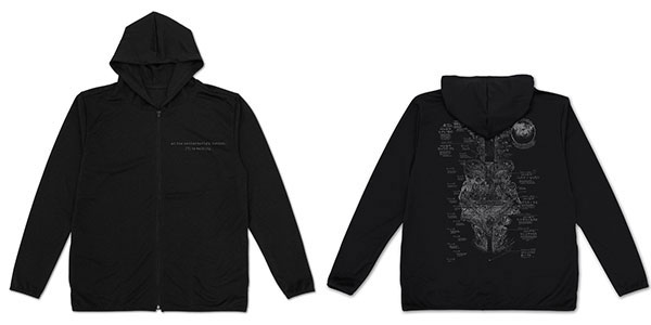 COSPA Made in Abyss The Golden City of the Scorching Sun Abyss Map Thin Dry Hoodie /BLACK-M 图片 1