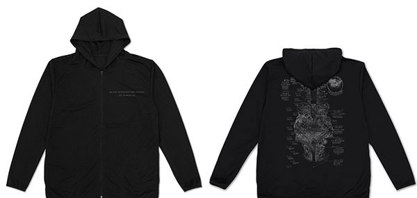 COSPA Made in Abyss The Golden City of the Scorching Sun Abyss Map Thin Dry Hoodie /BLACK-L รูปภาพ 1