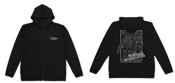 COSPA Mobile Suit Gundam: the Witch from Mercury Gundam Aerial Thin Dry Hoodie /BLACK-S รูปภาพ 1