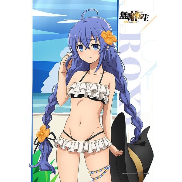 Curtain Damashii Mushoku Tensei: Jobless Reincarnation II -Isekai Ittara Honki Dasu- B2 Wall Scroll (Roxy / Swimsuit) Double Suede Bild 1