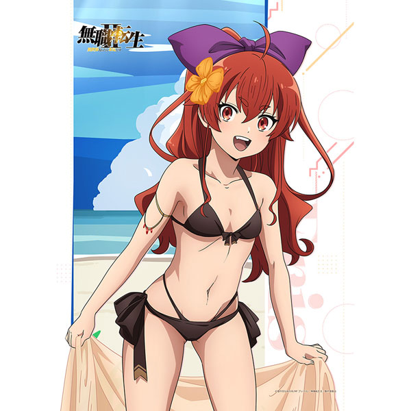 Curtain Damashii Mushoku Tensei: Jobless Reincarnation II -Isekai Ittara Honki Dasu- B2 Wall Scroll (Eris / Swimsuit) Double Suede
