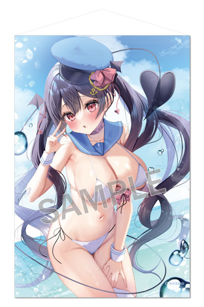Brendream Sayu Ayuma B2 Wall Scroll Aqua Riasu-chan